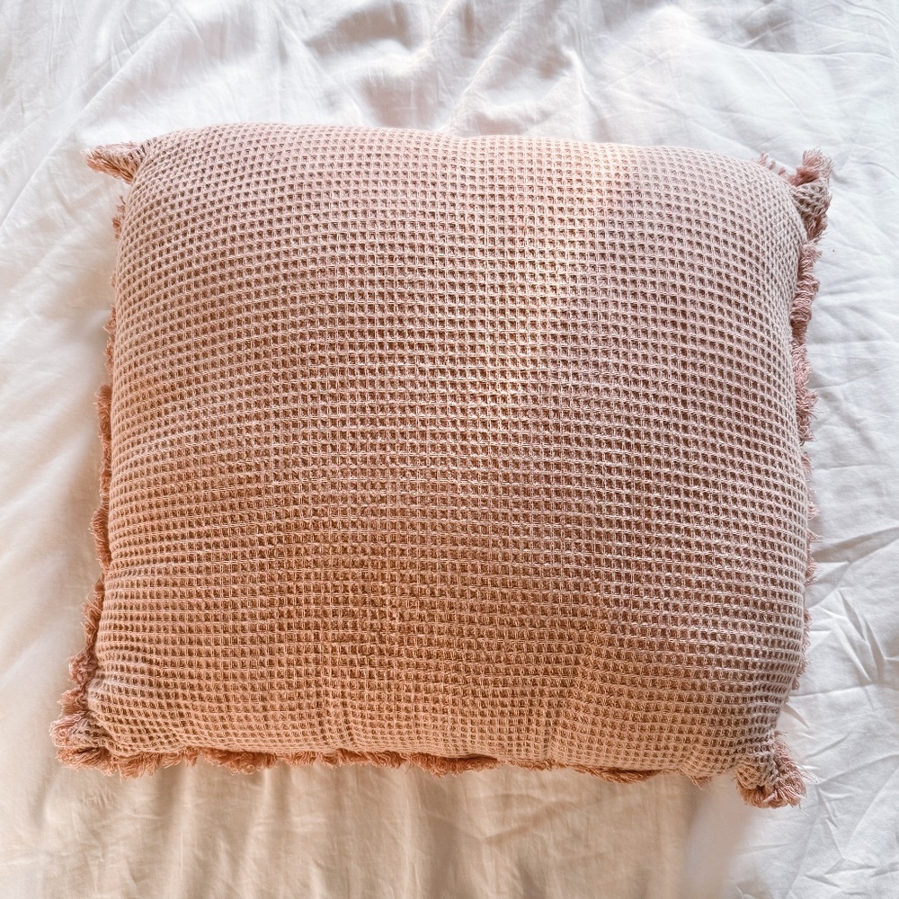 Dusty Rose Pink Throw Pillow